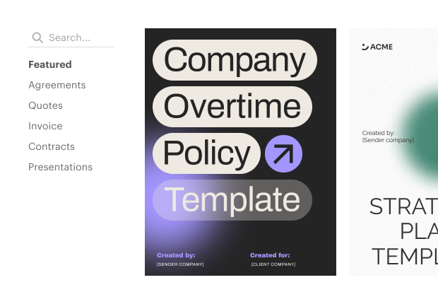 Reusable Templates